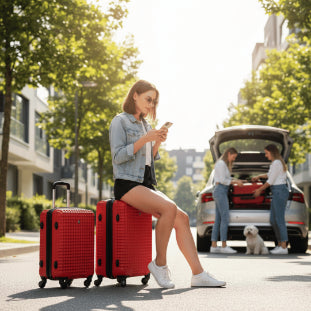 ROWER WAFFLE TROLLEY BAG SET