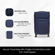 GIORDANO CASABLANCA LUGGAGE SET OF 3