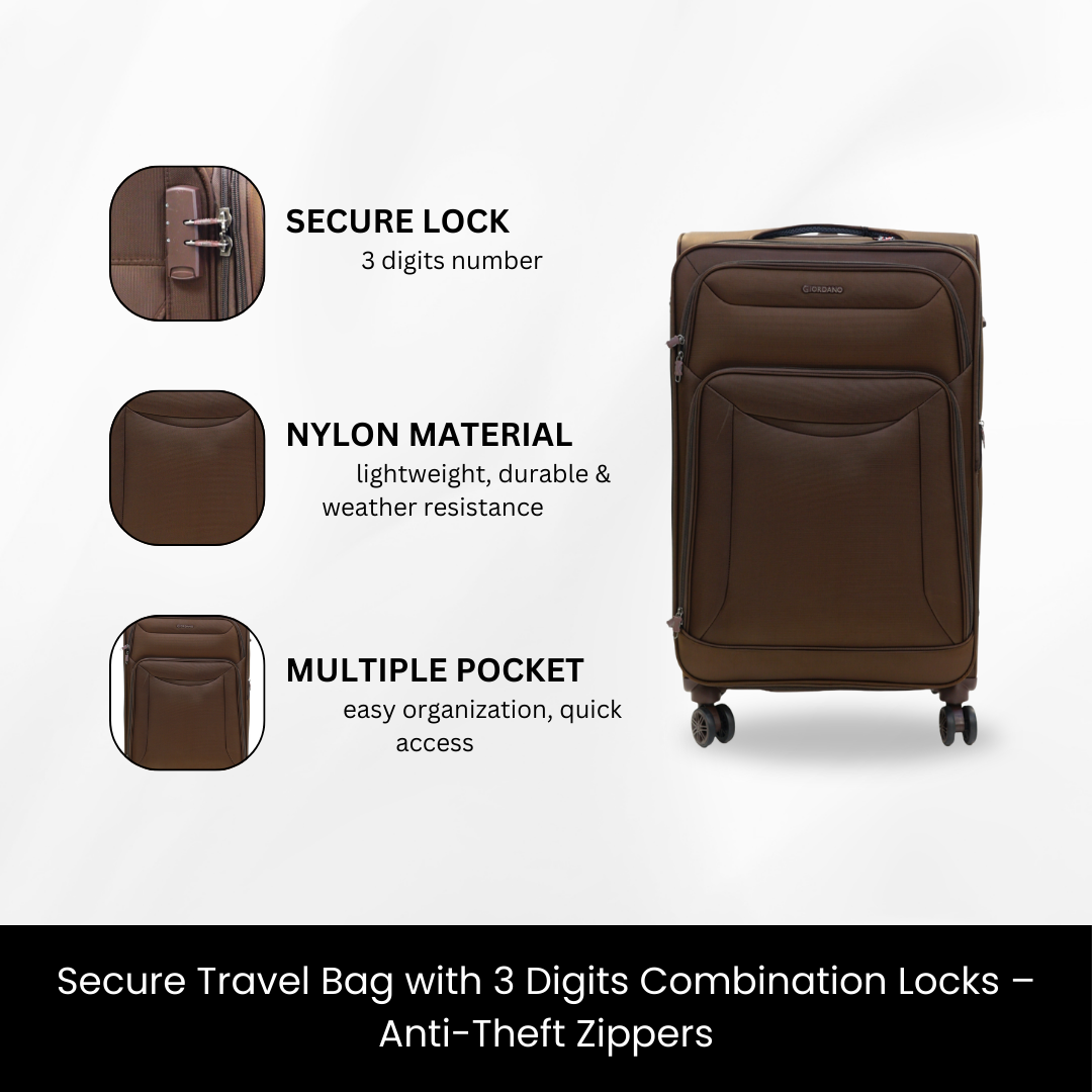 GIORDANO CASABLANCA LUGGAGE SET OF 3